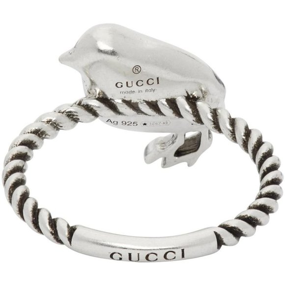 Gucci Chick Motif Ring in Silver NEW IN BOX - Picture 3 of 8
